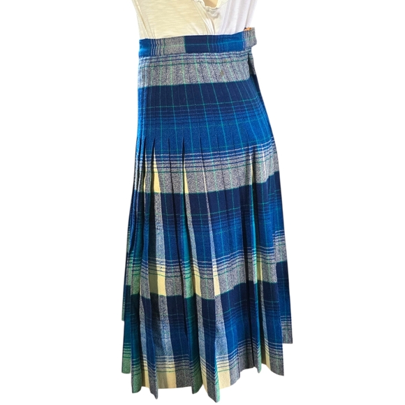 Vintage Pendleton 1950's Reversable Wool Plaid Skirt Womens Size XS - Picture 7 of 17